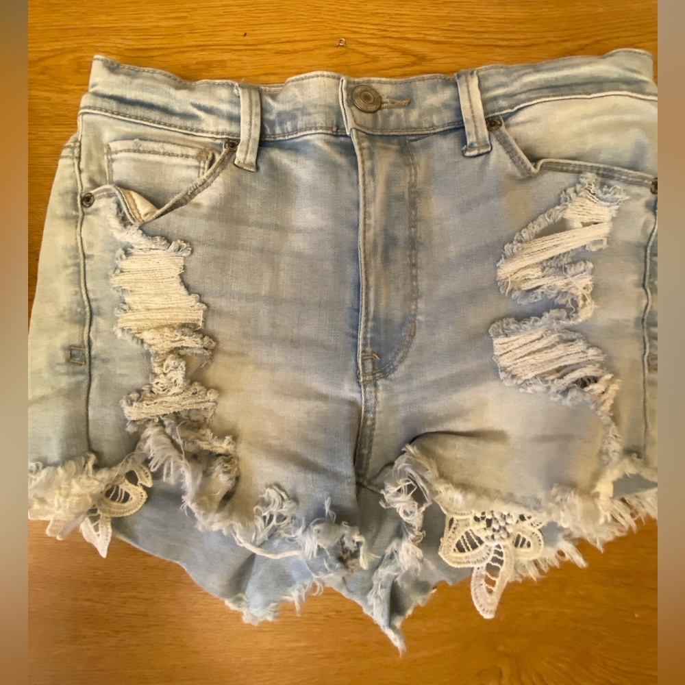 Lace Jean Shorts
